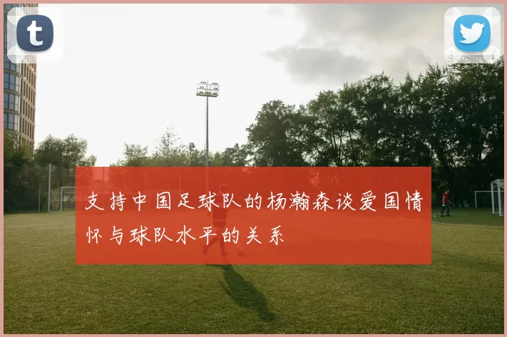 支持中国足球队的杨瀚森谈爱国情怀与球队水平的关系