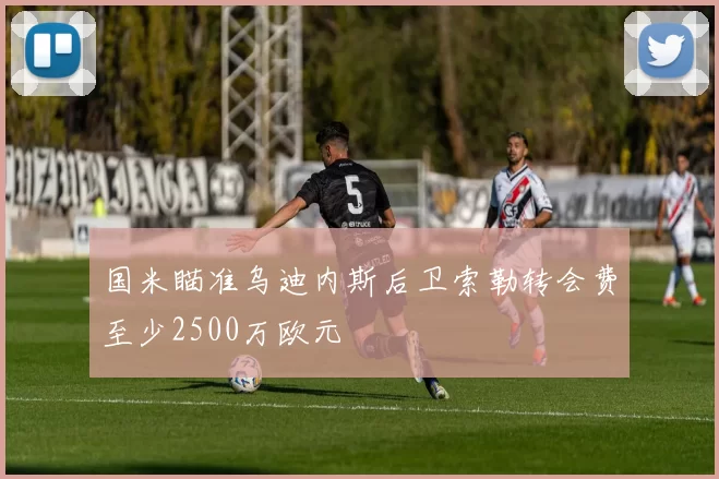 国米瞄准乌迪内斯后卫索勒转会费至少2500万欧元